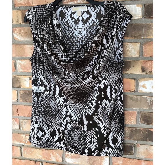 Micheal Micheal Kors Women’s Multicolored Animal Print Sleeveless Top Small - Picture 5 of 9